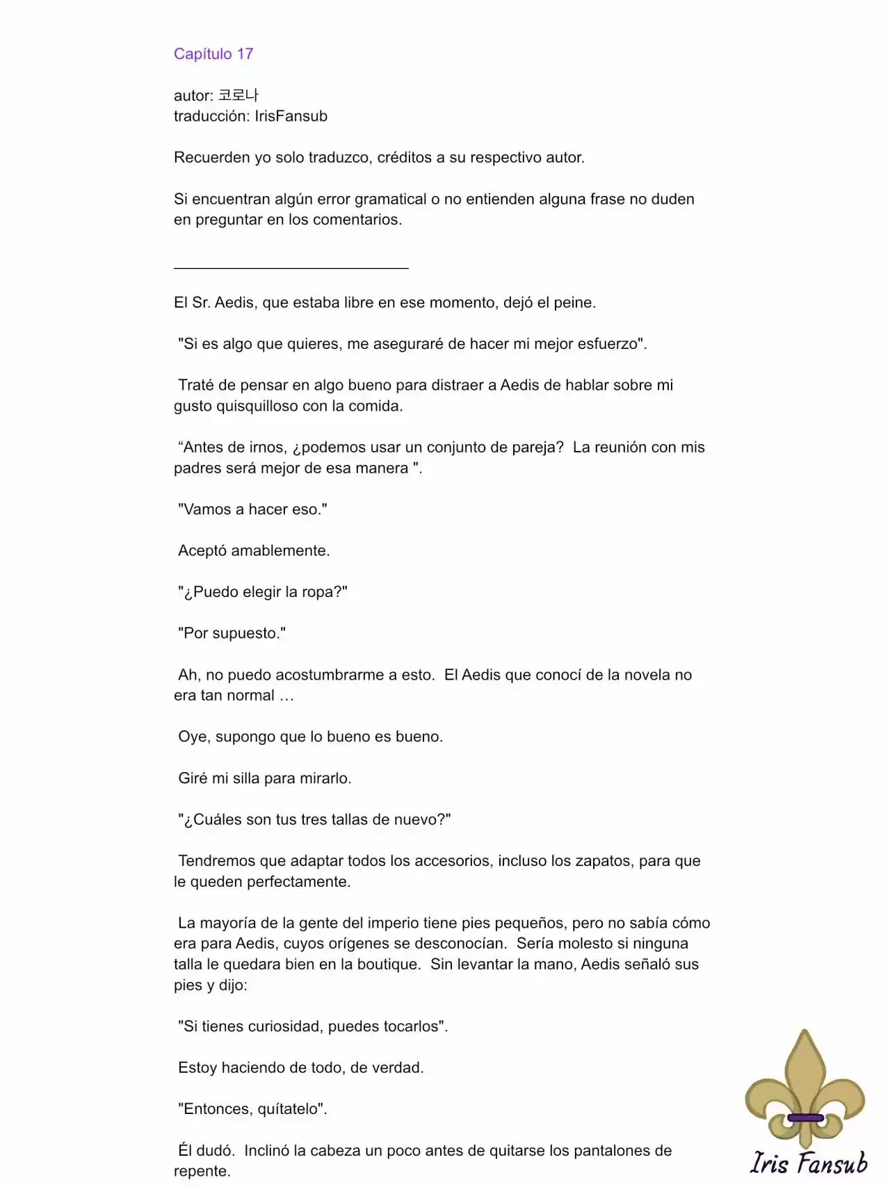 En Lugar Del Hijo, Tomaré Al Padre (Novela) capítulo 17 página 2
