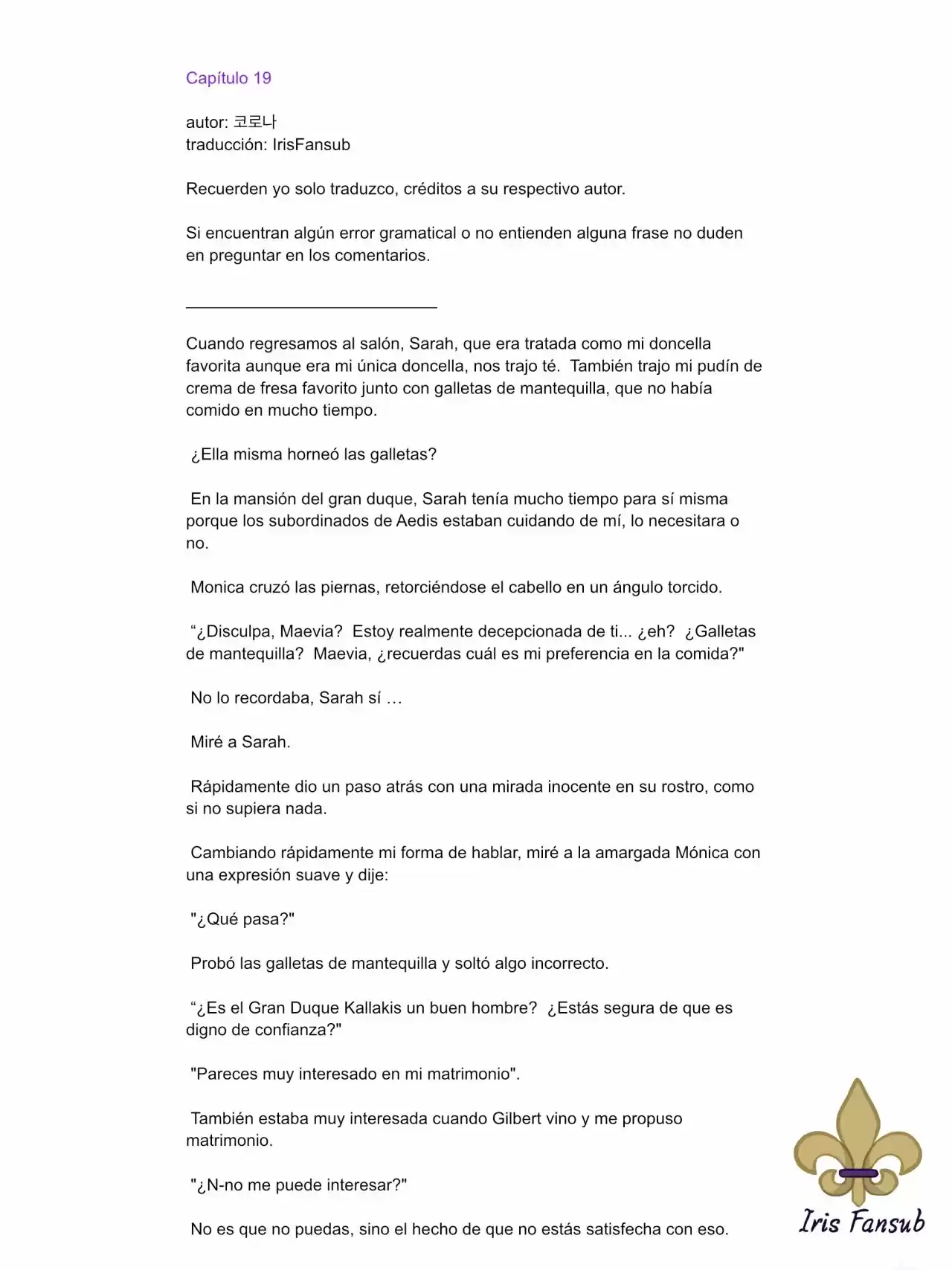 En Lugar Del Hijo, Tomaré Al Padre (Novela) capítulo 19 página 2