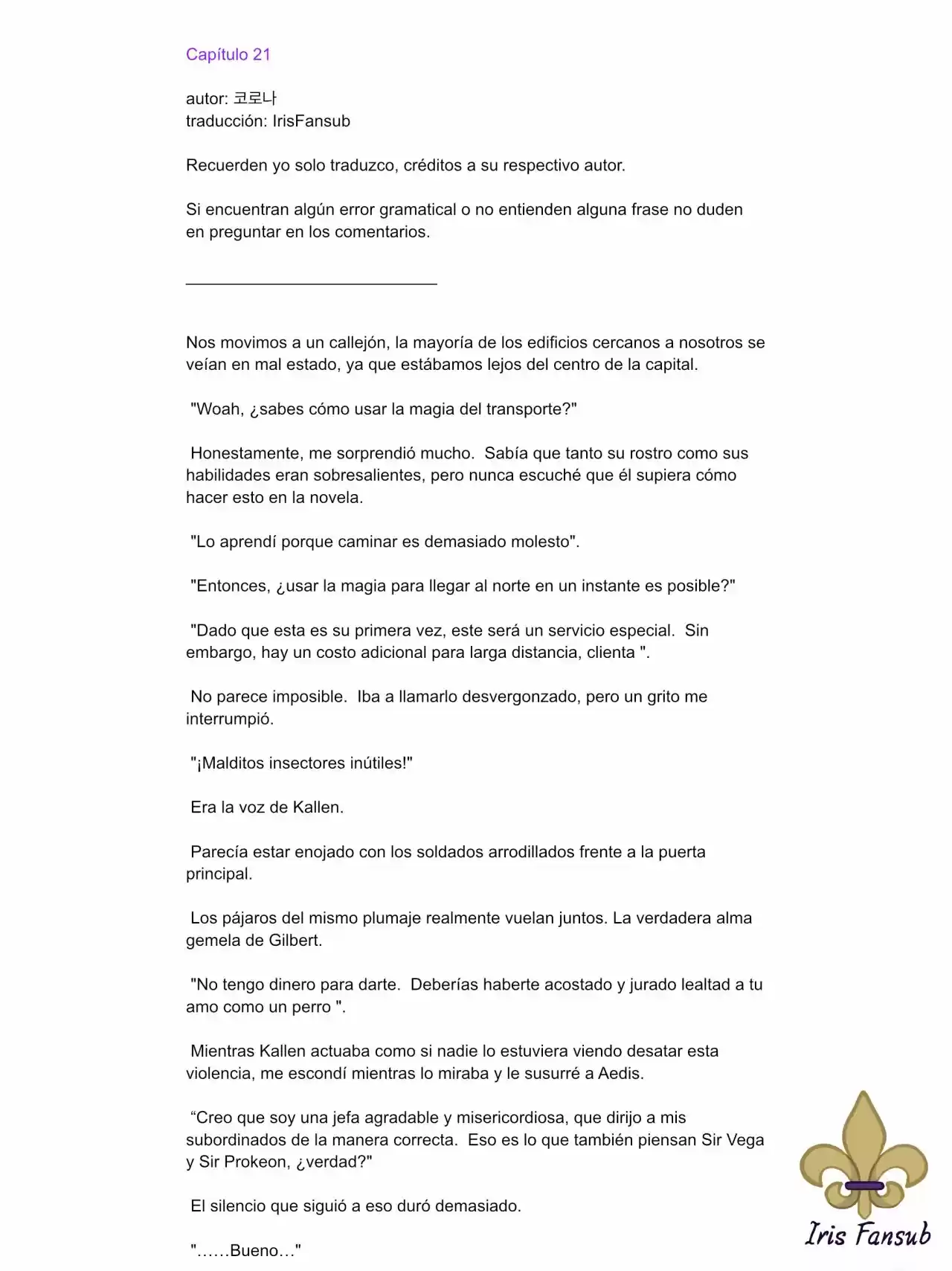 En Lugar Del Hijo, Tomaré Al Padre (Novela) capítulo 21 página 2