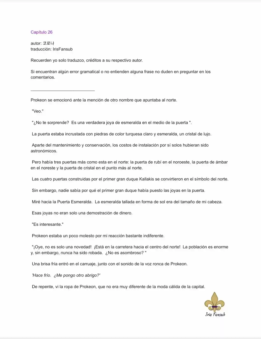 En Lugar Del Hijo, Tomaré Al Padre (Novela) capítulo 26 página 2