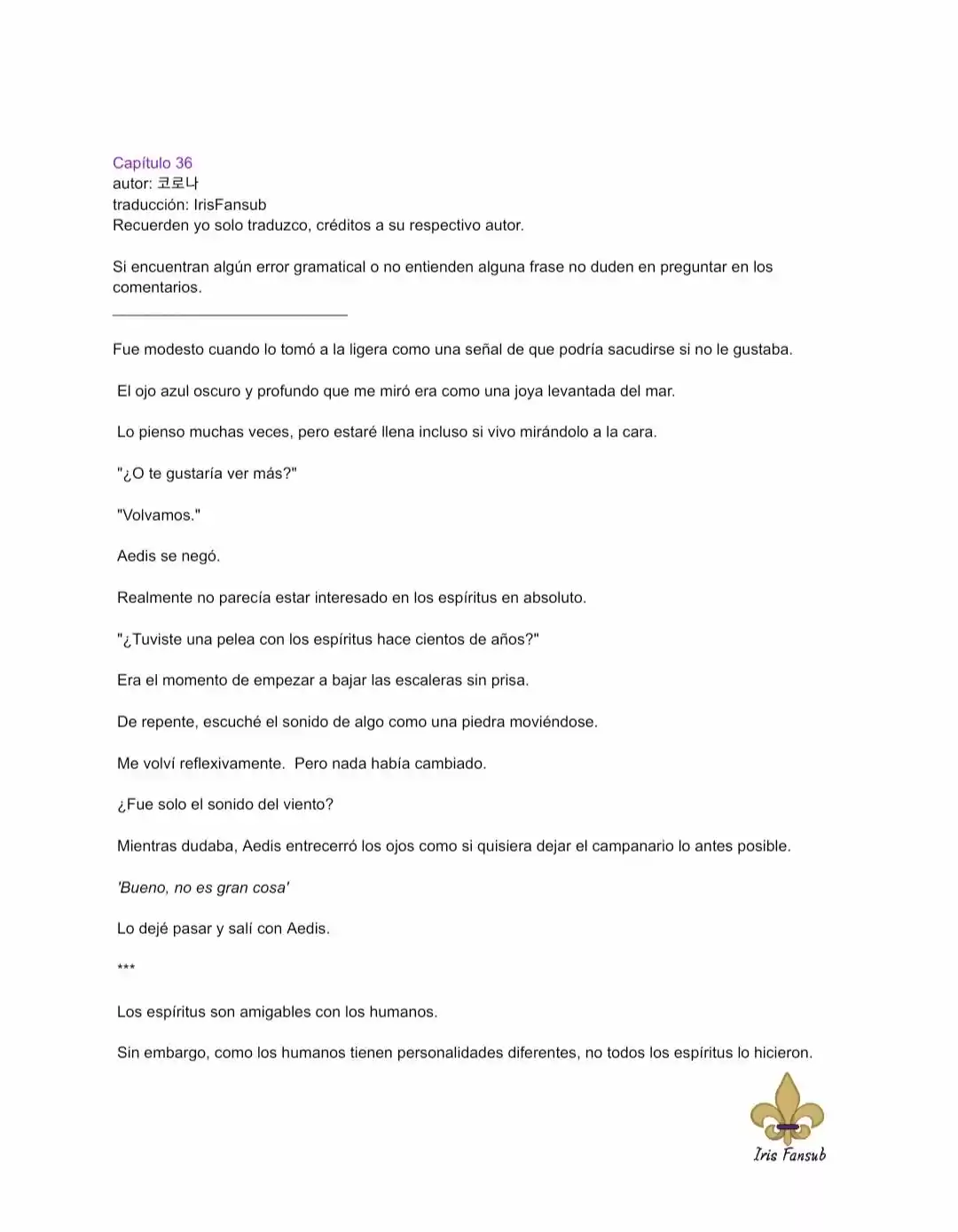 En Lugar Del Hijo, Tomaré Al Padre (Novela) capítulo 36 página 2