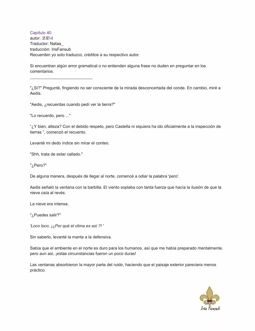 En Lugar Del Hijo, Tomaré Al Padre (Novela) capítulo 40 página 2