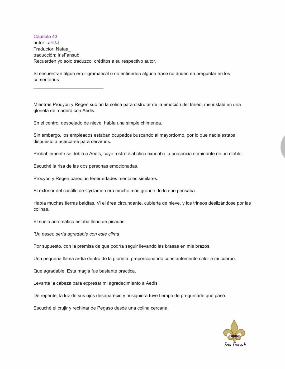En Lugar Del Hijo, Tomaré Al Padre (Novela) capítulo 43 página 2