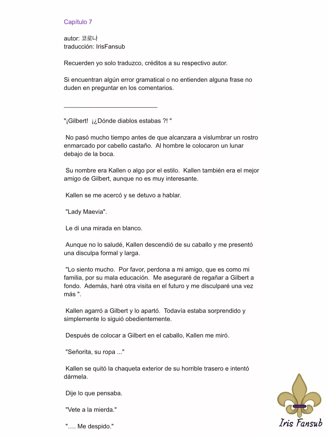 En Lugar Del Hijo, Tomaré Al Padre (Novela) capítulo 7 página 2