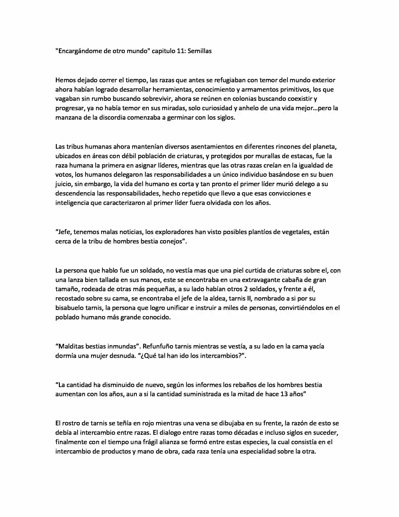 Encargandome De Otro Mundo. (Novela) - Capítulo 11 - Página 1 - LectorTMOo