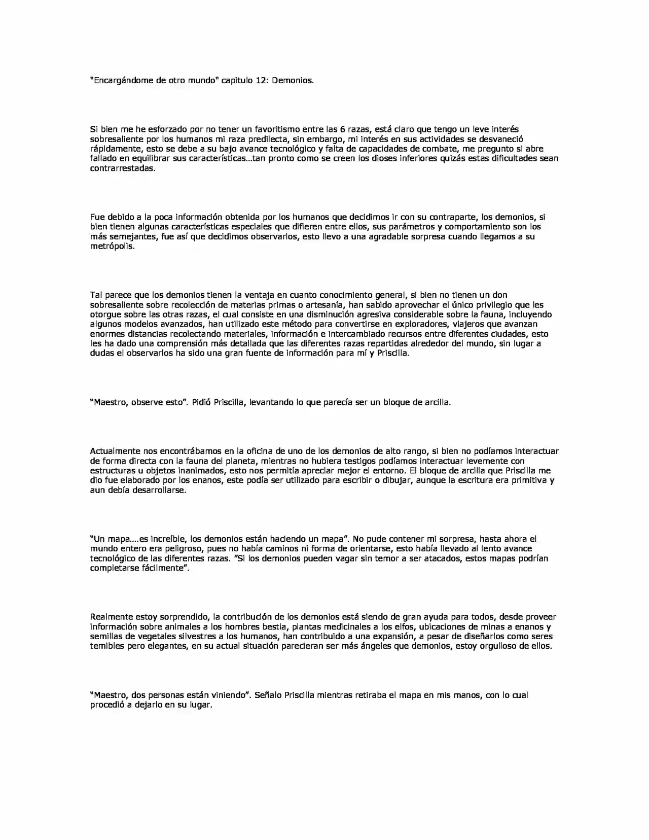 Encargandome De Otro Mundo. (Novela) - Capítulo 12 - Página 1 - LectorTMOo
