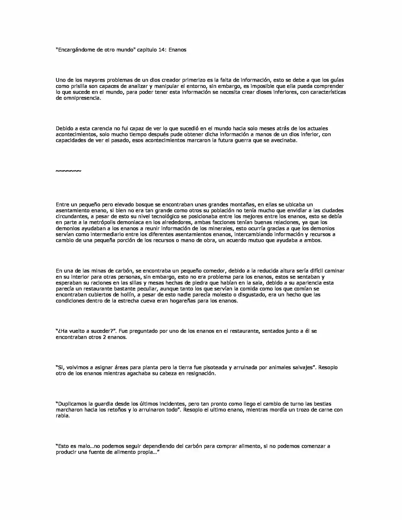 Encargandome De Otro Mundo. (Novela) - Capítulo 14 - Página 1 - LectorTMOo