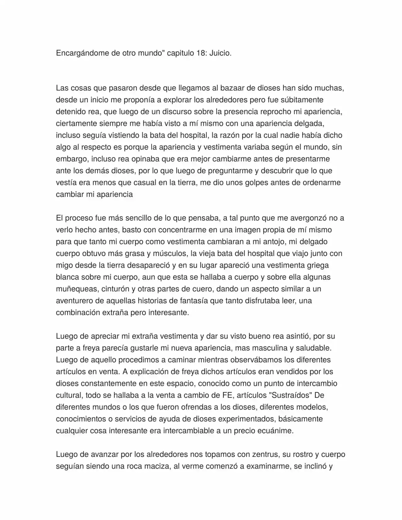 Encargandome De Otro Mundo. (Novela) - Capítulo 18 - Página 1 - LectorTMOo