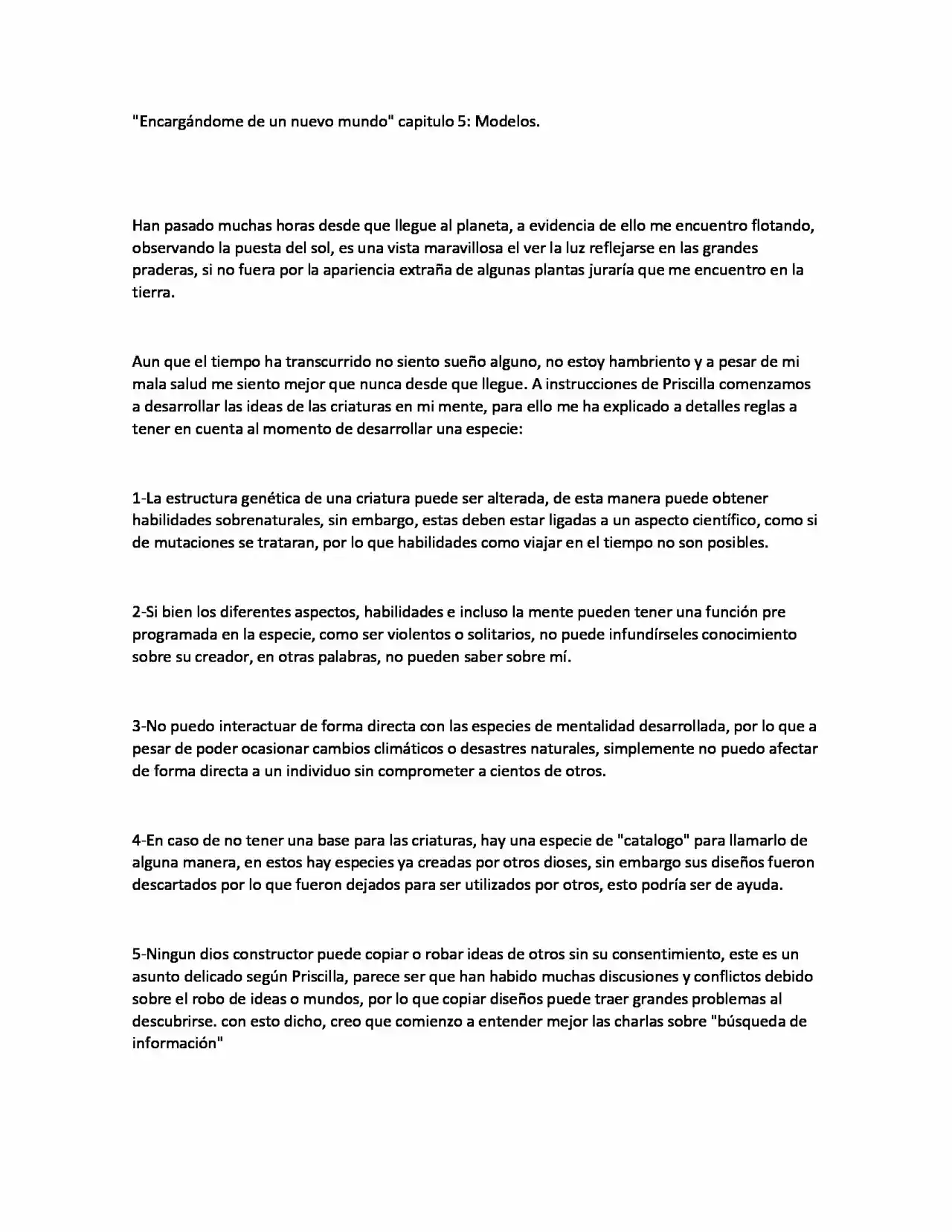 Encargandome De Otro Mundo. (Novela) - Capítulo 5 - Página 1 - LectorTMOo
