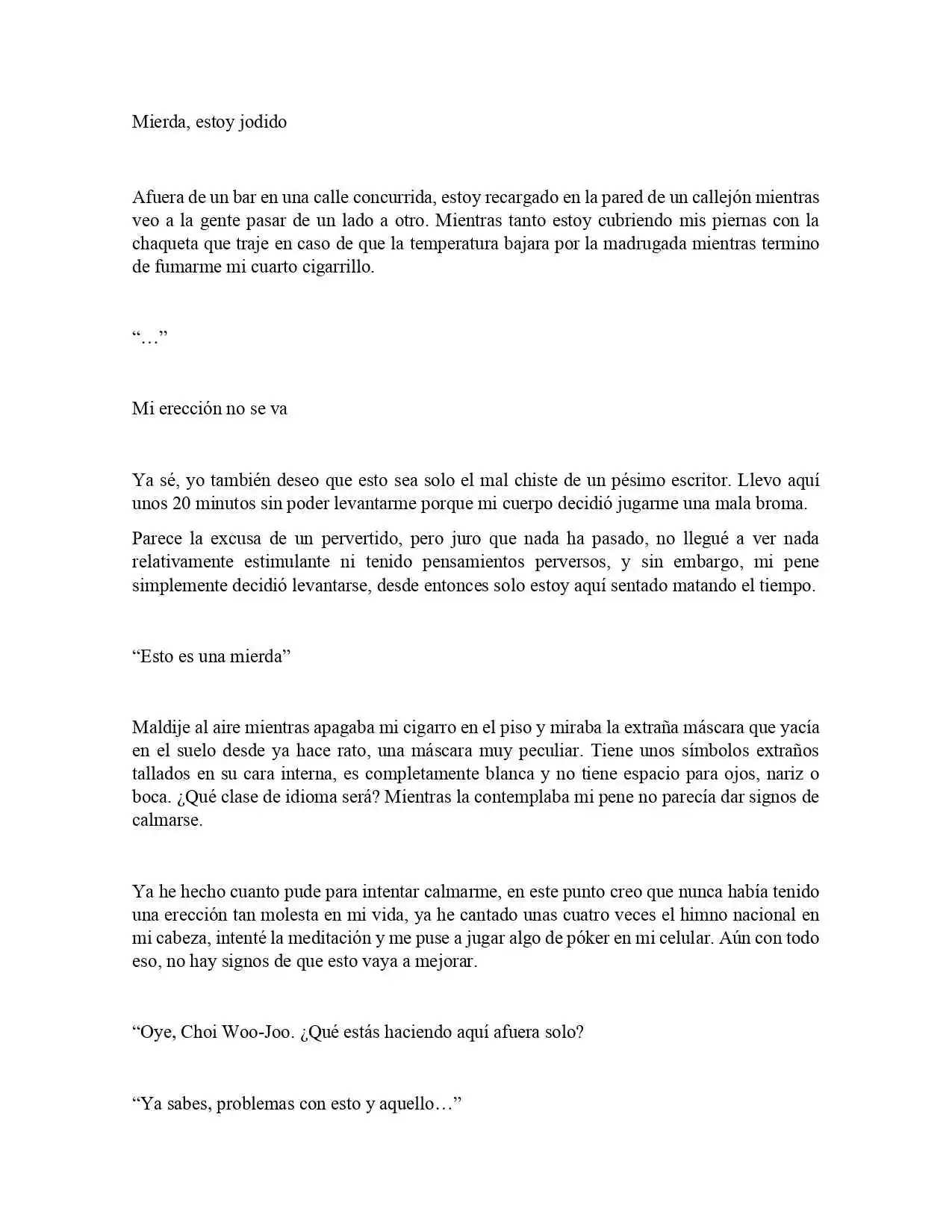 Encontré Una Máscara Que Convierte A Cualquier Mujer En Una Criatura Extraña (Novela) - Capítulo 1 - Página 1 - LectorTMOo