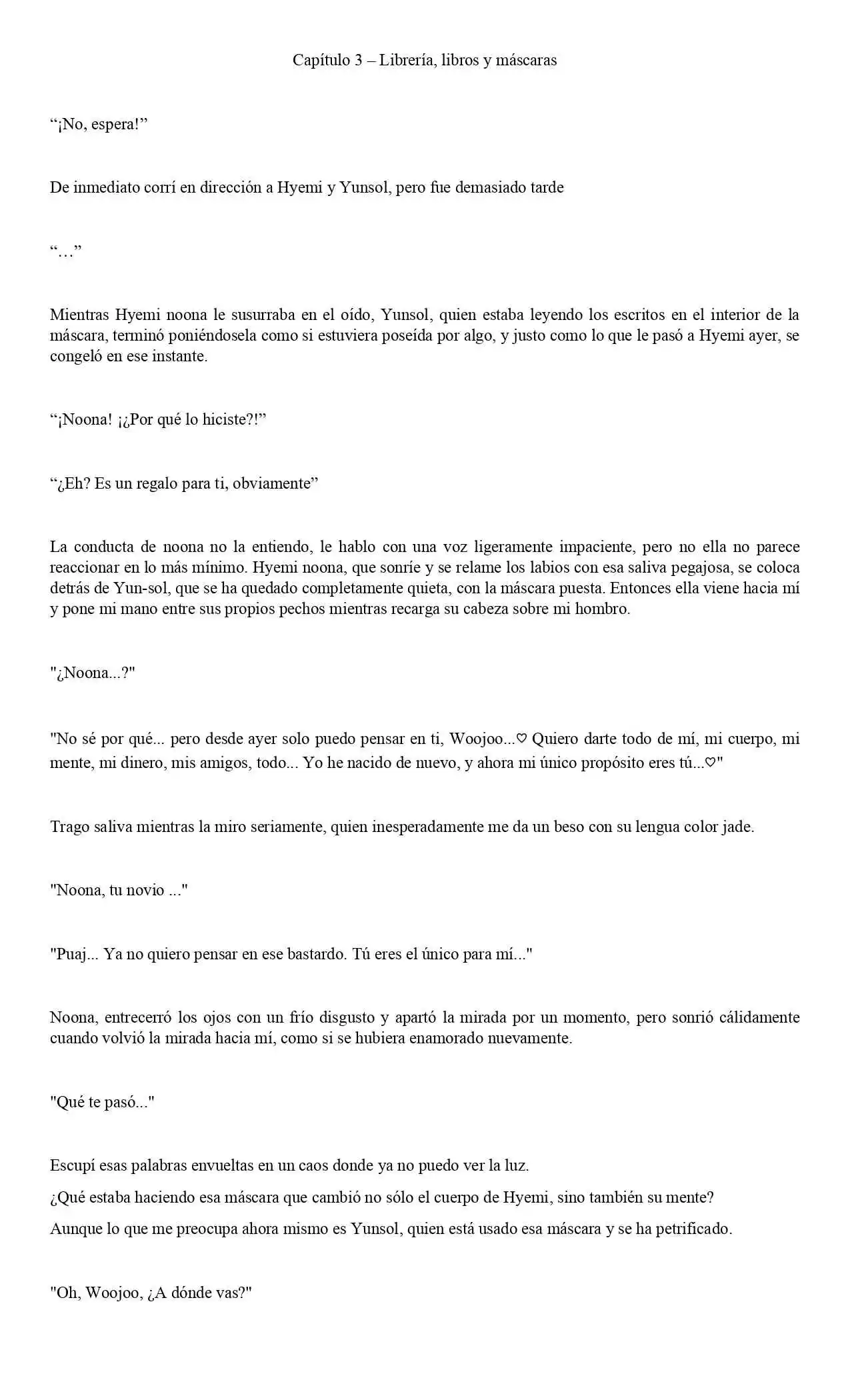 Encontré Una Máscara Que Convierte A Cualquier Mujer En Una Criatura Extraña (Novela) - Capítulo 3 - Página 2 - LectorTMOo