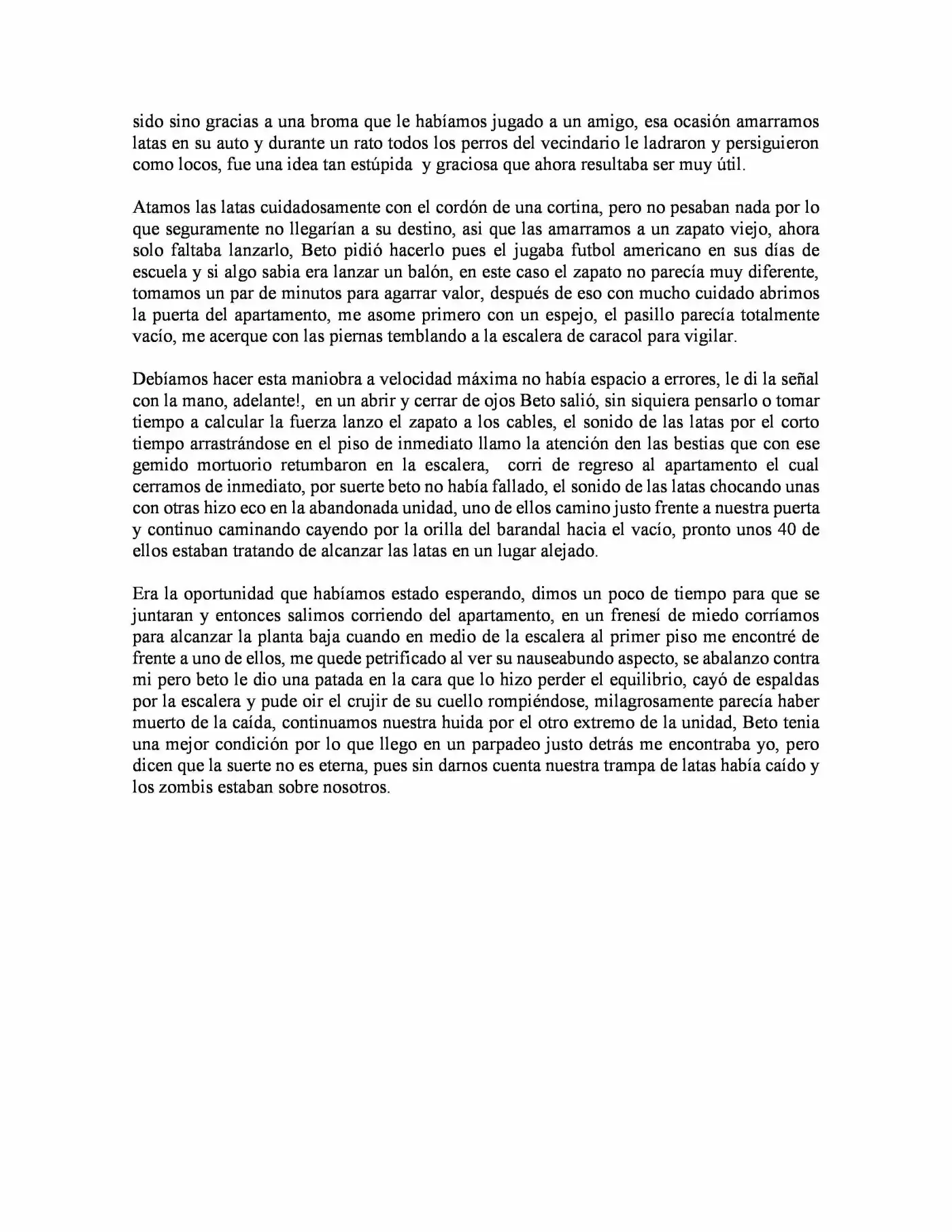 End Road To Survive (Novela) - Capítulo 2 - Página 5 - LectorTMOo
