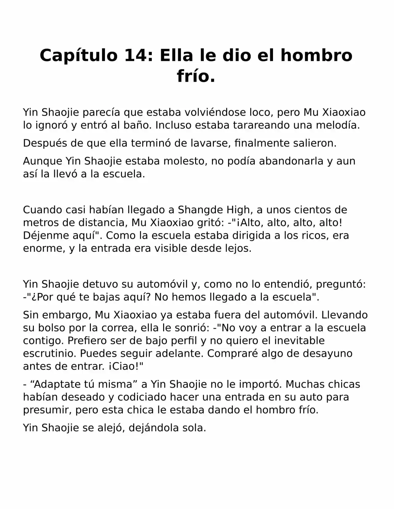 Endless Pampering Only For You (Novela) - Capítulo 14 - Página 1 - LectorTMOo