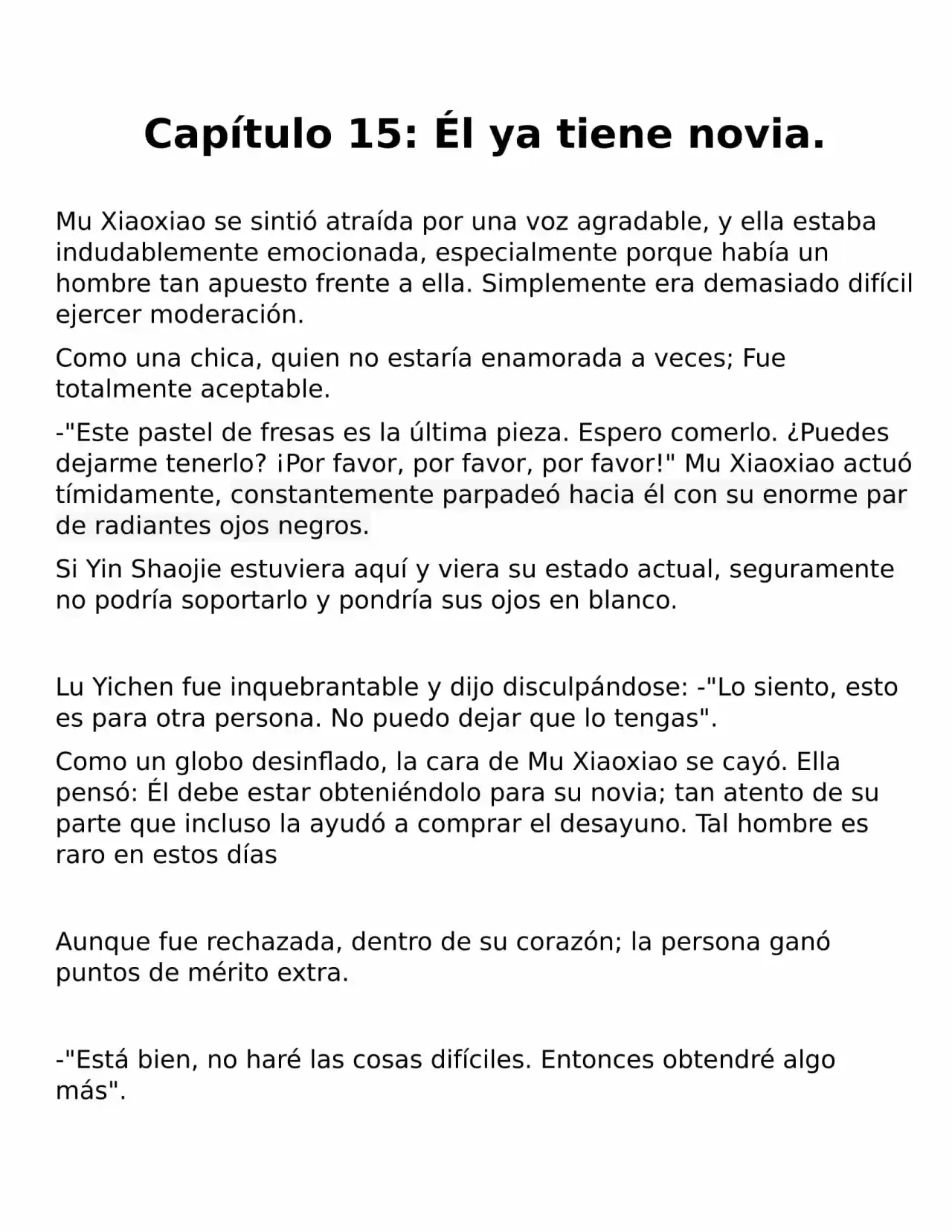 Endless Pampering Only For You (Novela) - Capítulo 15 - Página 1 - LectorTMOo