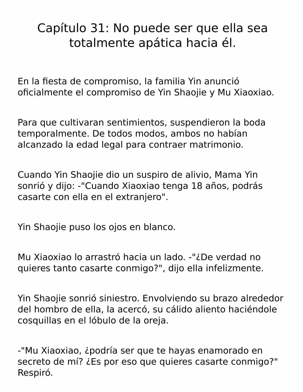 Endless Pampering Only For You (Novela) - Capítulo 31 - Página 1 - LectorTMOo