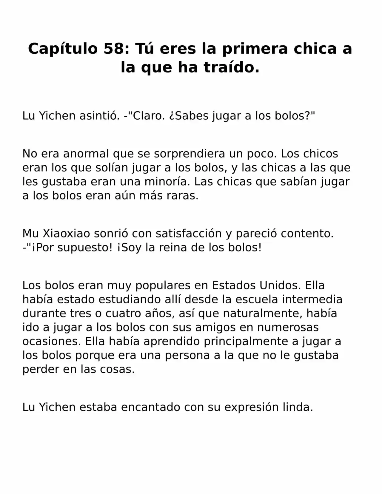 Endless Pampering Only For You (Novela) - Capítulo 58 - Página 1 - LectorTMOo
