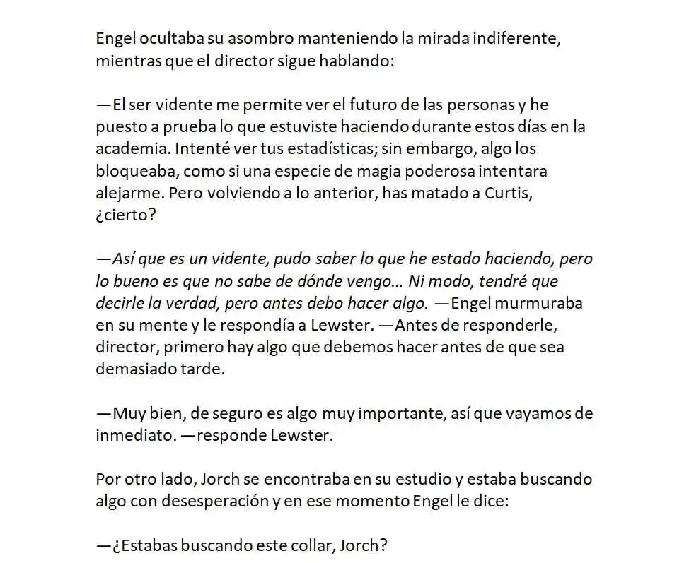 Engel, El Jugador Con Poderes Ilimitados. (Novela) - Capítulo 11 - Página 10 - LectorTMOo