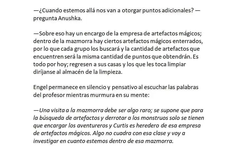 Engel, El Jugador Con Poderes Ilimitados. (Novela) - Capítulo 7 - Página 14 - LectorTMOo