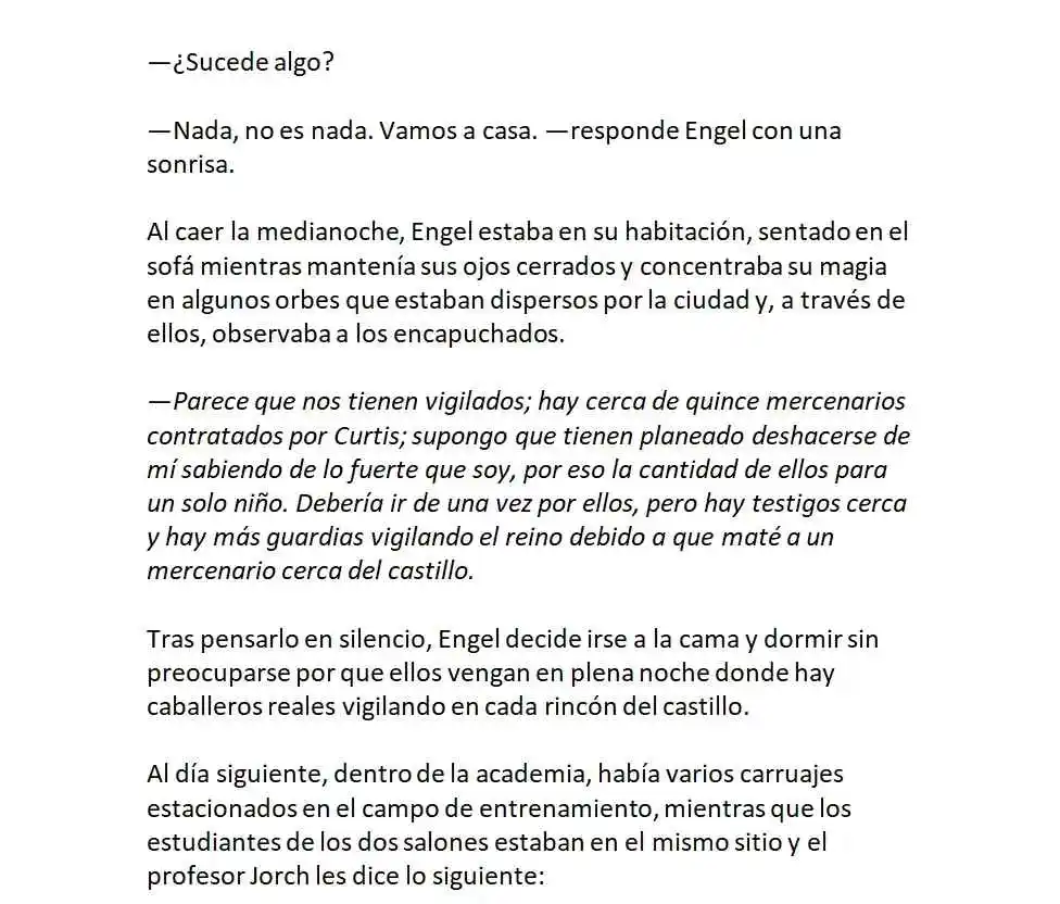 Engel, El Jugador Con Poderes Ilimitados. (Novela) - Capítulo 8 - Página 9 - LectorTMOo