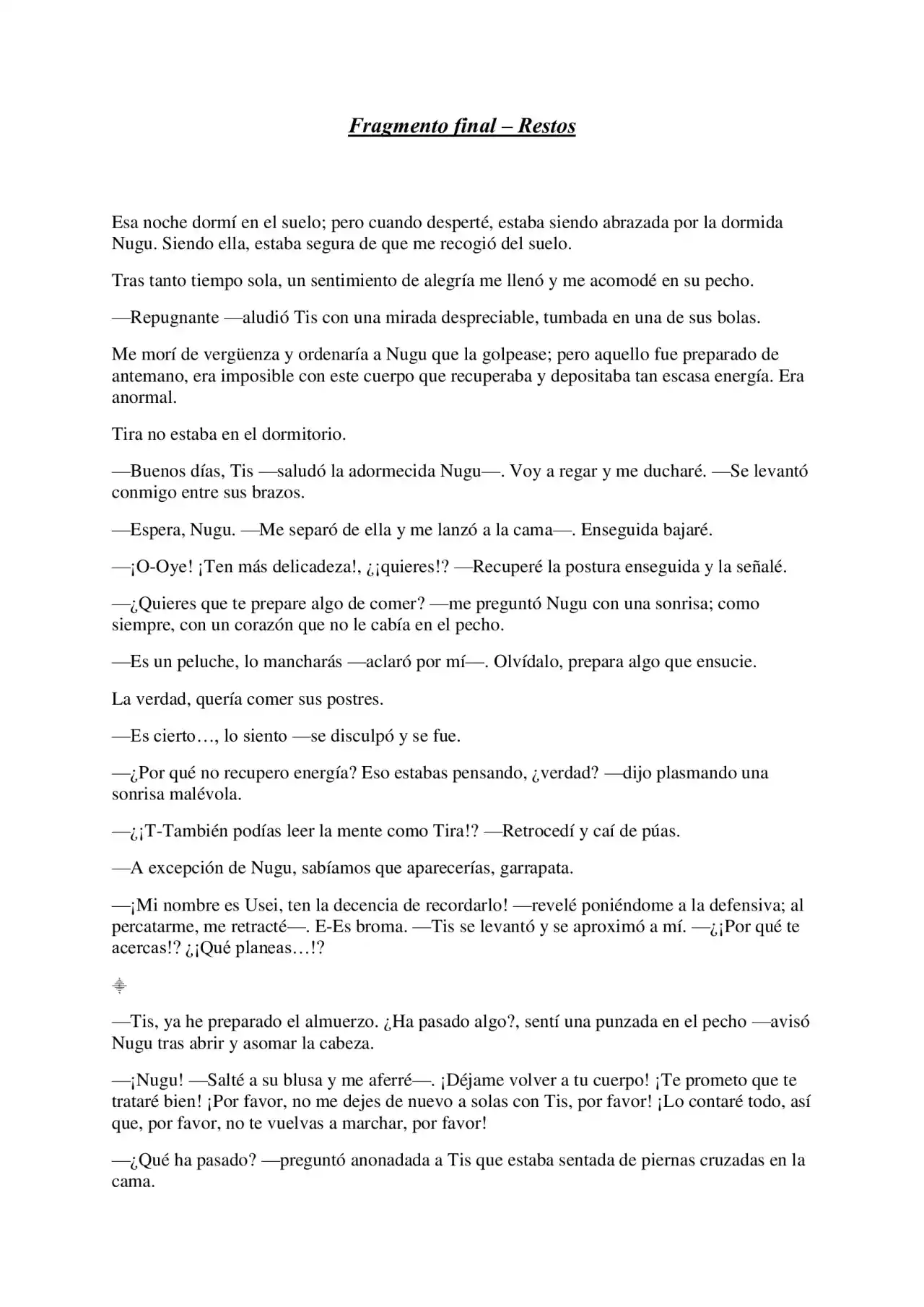 ¿Es Correcto Temer A Lo Real? (Novela) - Capítulo 3 - Página 1 - LectorTMOo