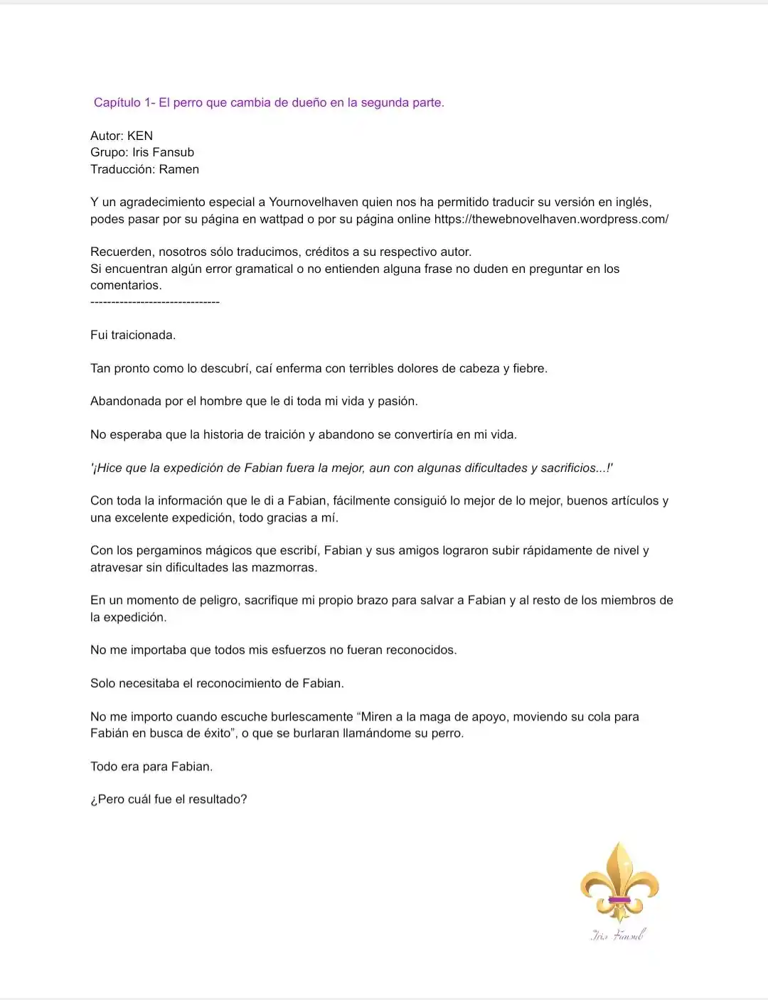 Es Un Malentendido Que Soy La Amante Del Jefe Final (Novela) - Capítulo 1 - Página 3 - LectorTMOo