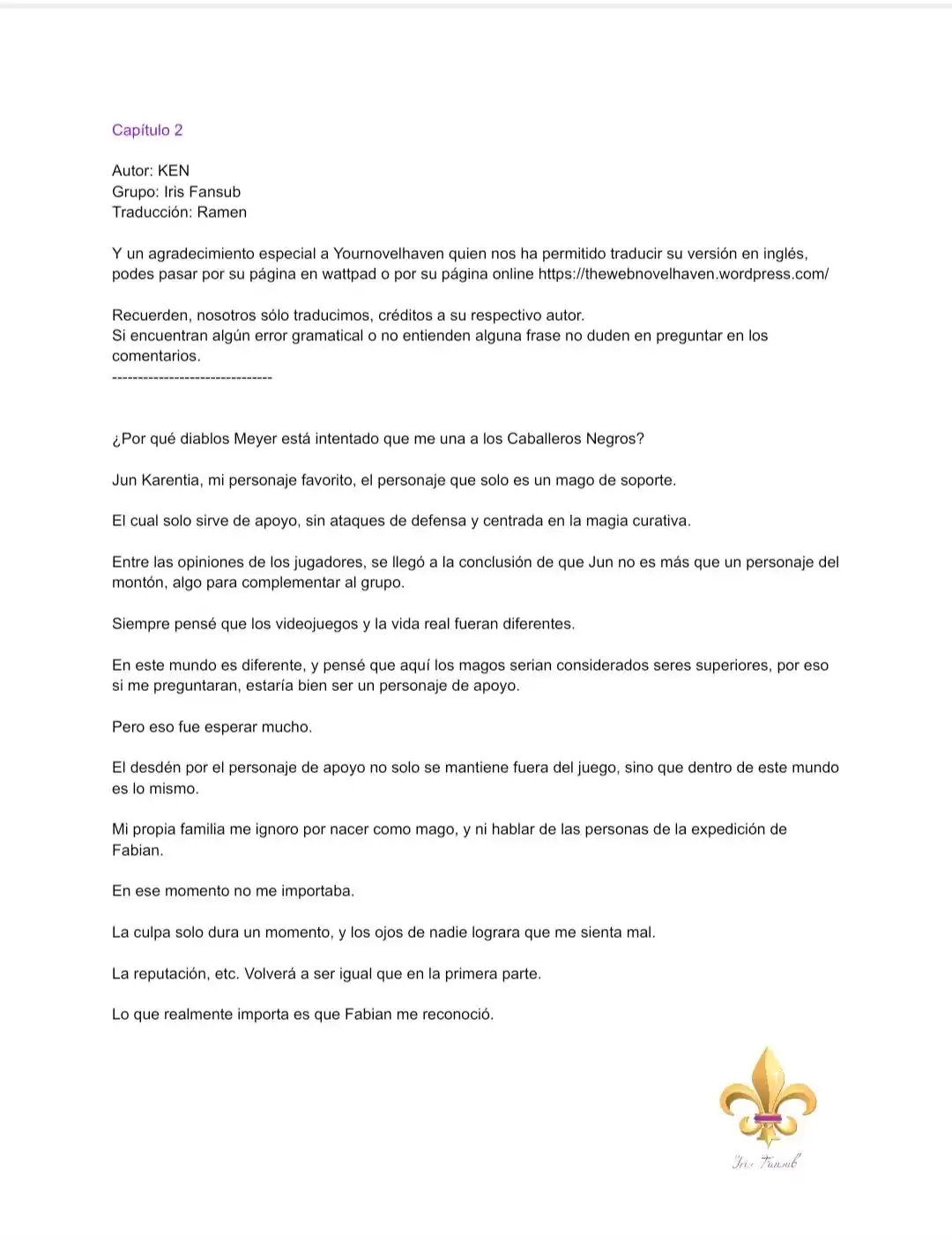 Es Un Malentendido Que Soy La Amante Del Jefe Final (Novela) - Capítulo 2 - Página 3 - LectorTMOo