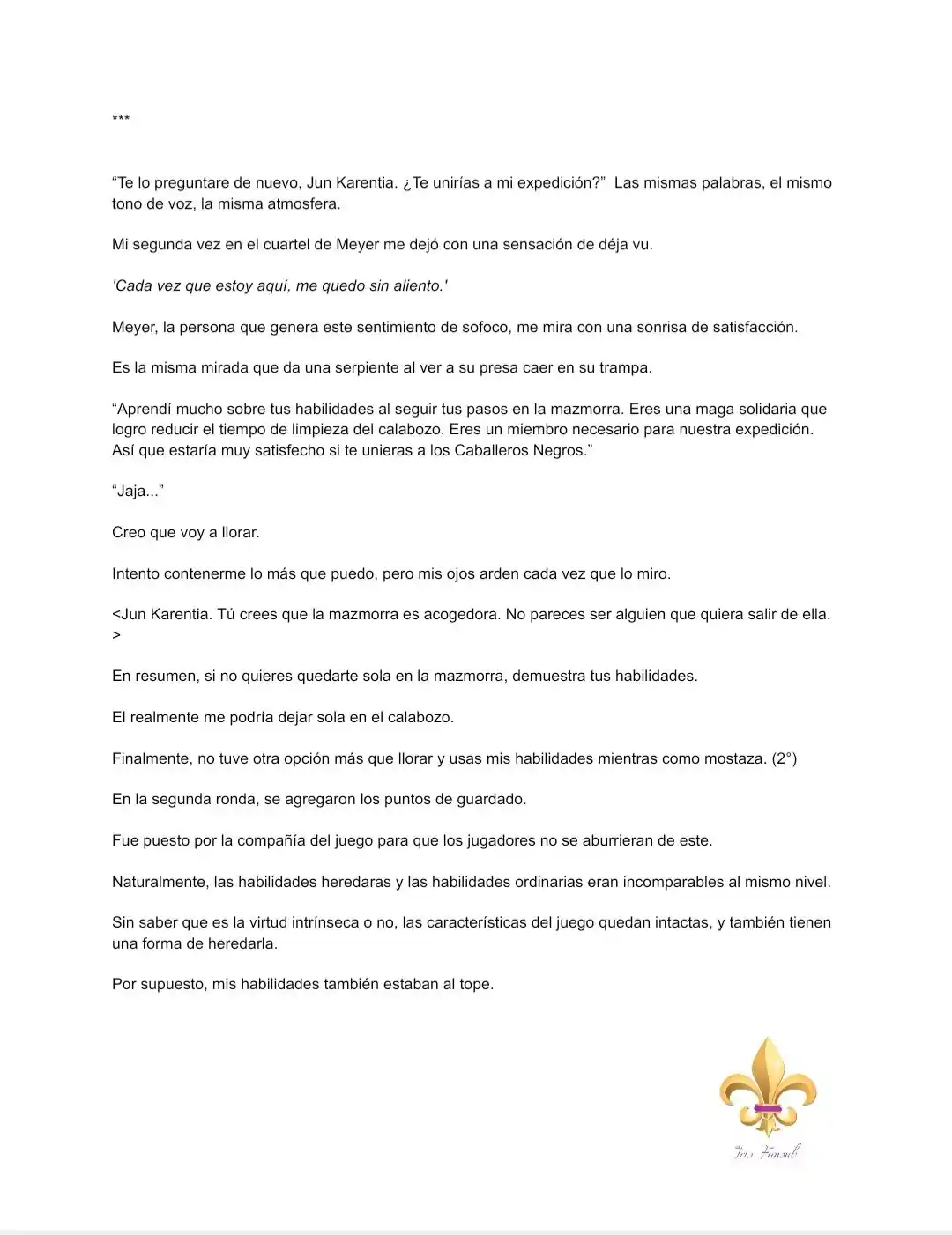 Es Un Malentendido Que Soy La Amante Del Jefe Final (Novela) - Capítulo 2 - Página 8 - LectorTMOo