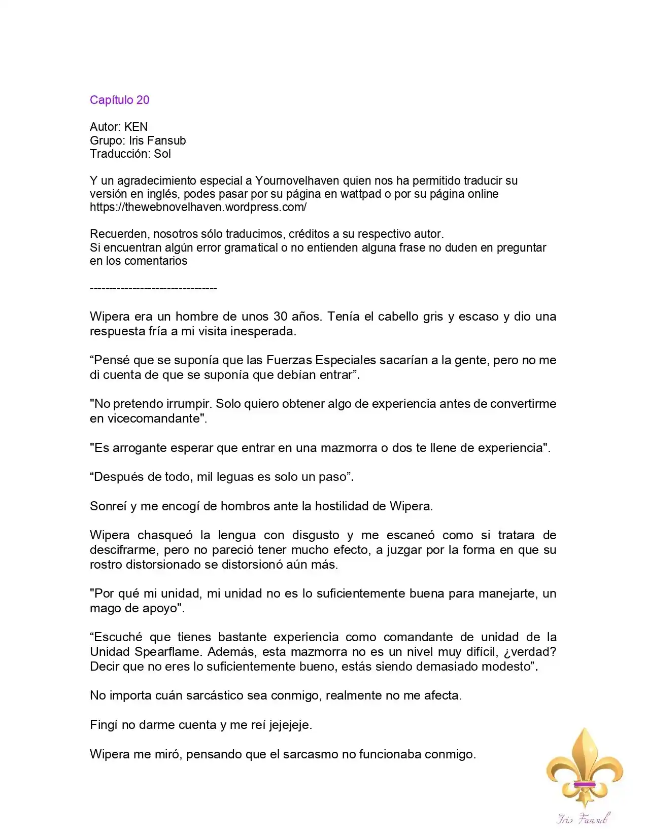 Es Un Malentendido Que Soy La Amante Del Jefe Final (Novela) - Capítulo 20 - Página 3 - LectorTMOo