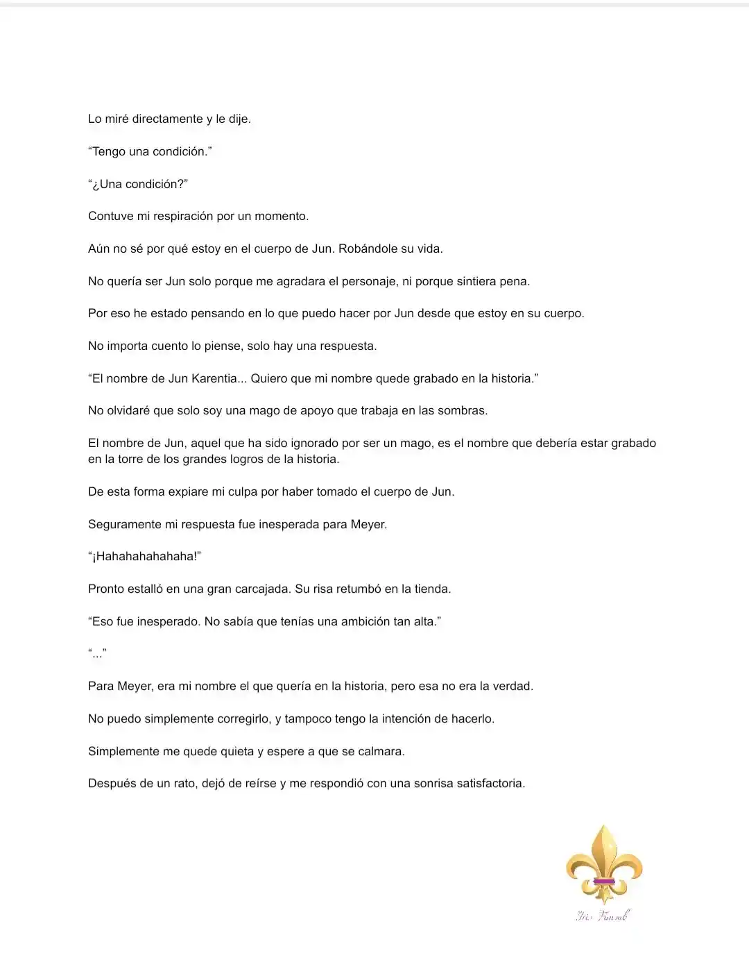 Es Un Malentendido Que Soy La Amante Del Jefe Final (Novela) - Capítulo 4 - Página 8 - LectorTMOo