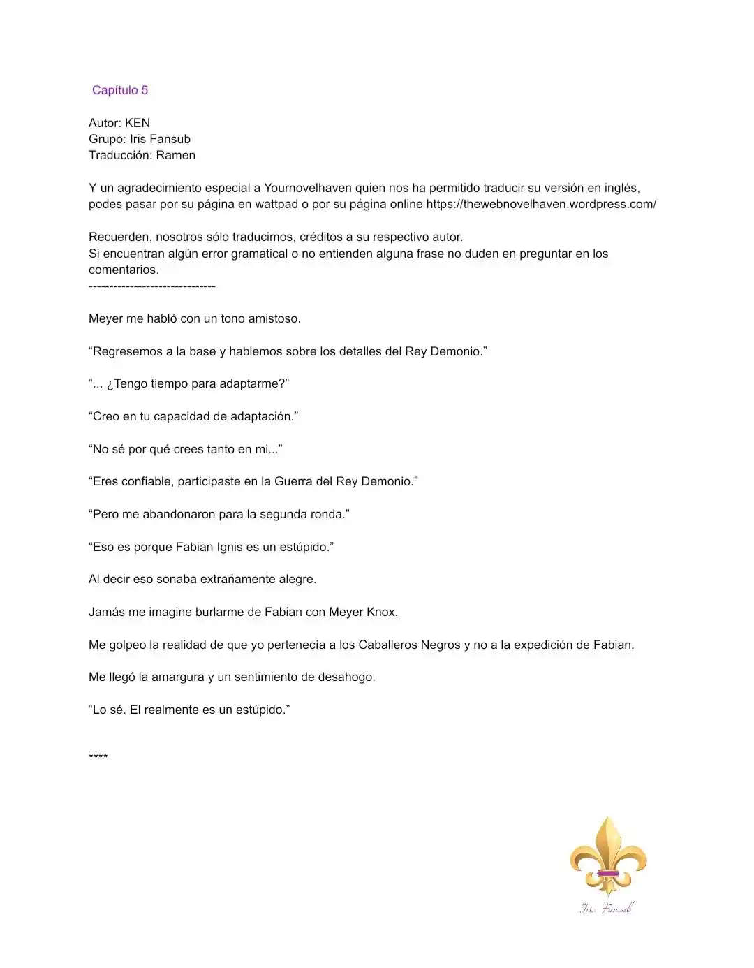 Es Un Malentendido Que Soy La Amante Del Jefe Final (Novela) - Capítulo 5 - Página 3 - LectorTMOo