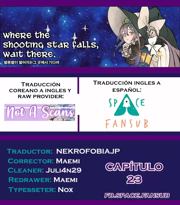 Espera Donde Ha Caído La Estrella Fugaz - Capítulo 23 - Página 1 - LectorTMOo