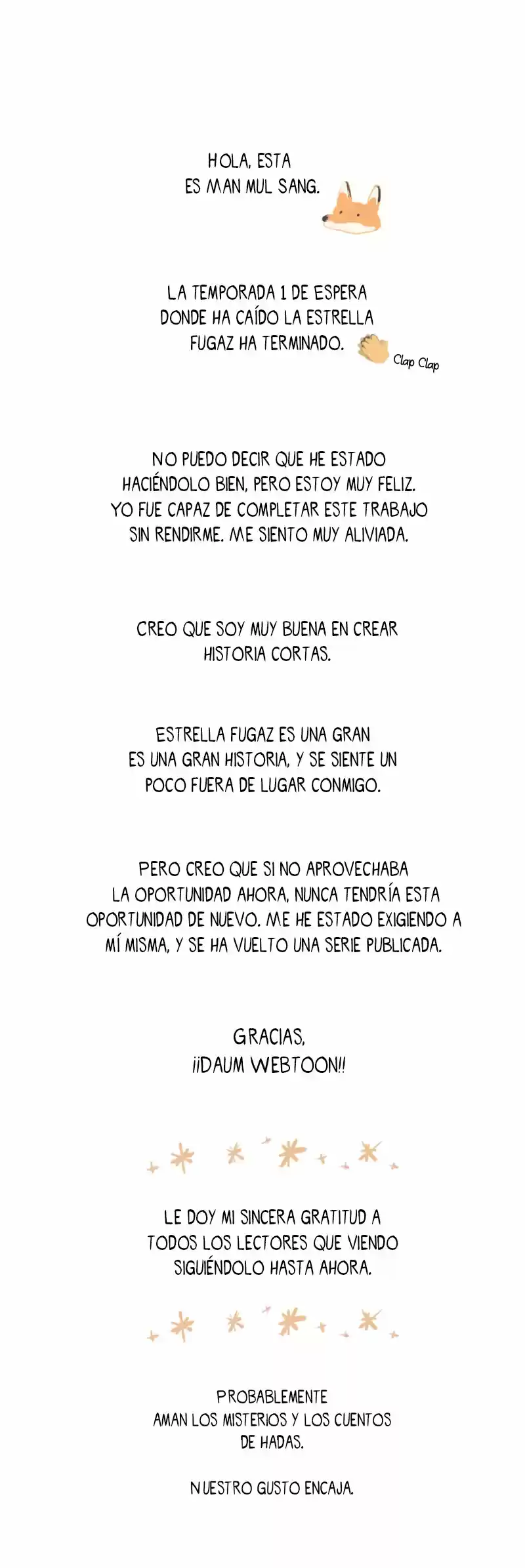 Espera Donde Ha Caído La Estrella Fugaz - Capítulo 34.50 - Página 2 - LectorTMOo