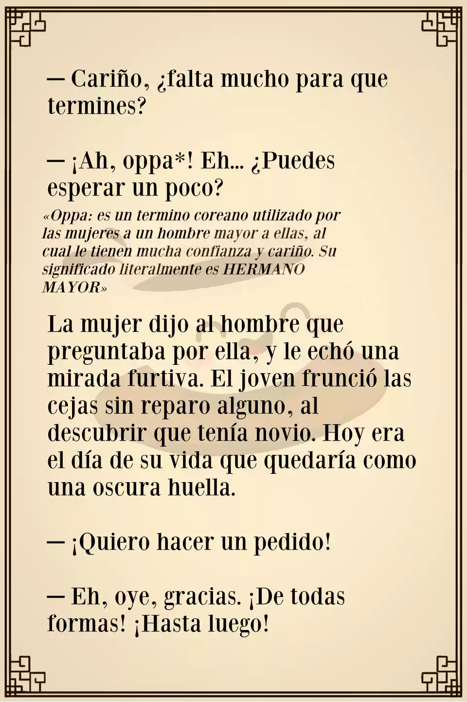Espresso Primaveral (Novela) - Capítulo  - Página 6 - LectorTMOo