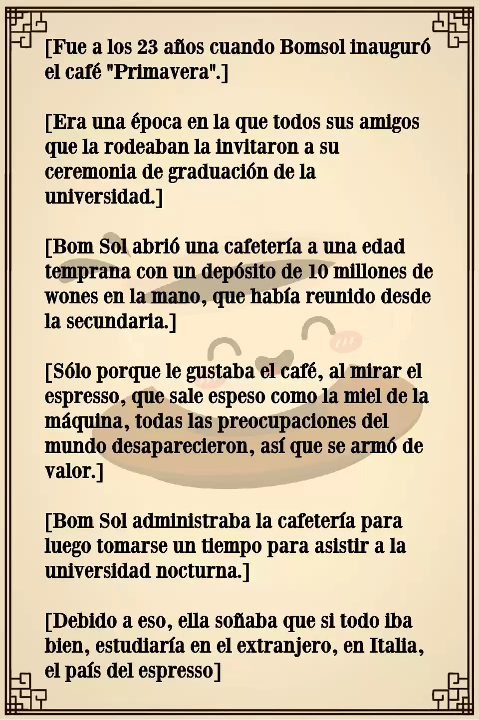 Espresso Primaveral (Novela) - Capítulo 1 - Página 8 - LectorTMOo
