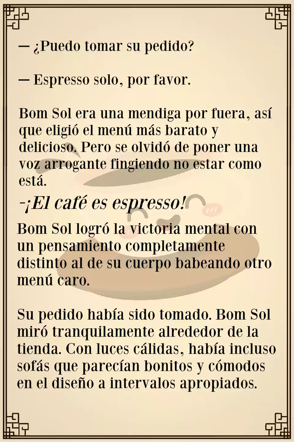 Espresso Primaveral (Novela) - Capítulo 1 - Página 14 - LectorTMOo