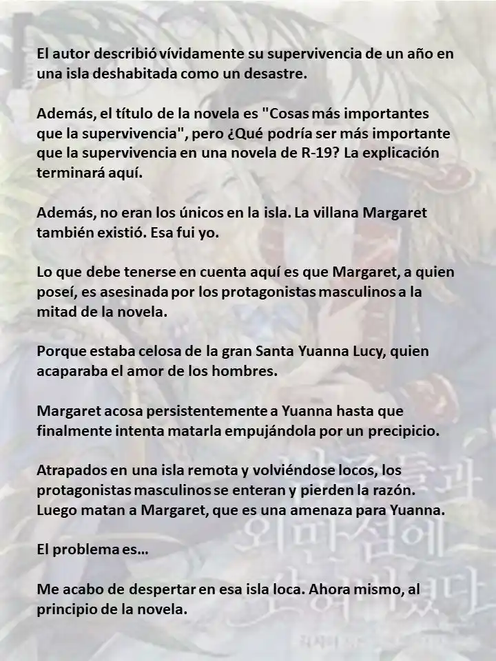 Estoy Atrapada En Una Isla Remota Con Los Protagonistas Masculinos (Novela) - Capítulo  - Página 4 - LectorTMOo