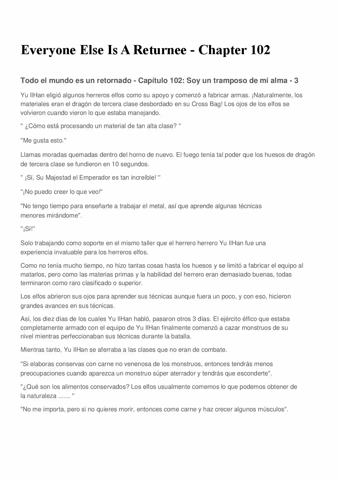 Everyone Else Is A Returnee (Novela) - Capítulo 102 - Página 1 - LectorTMOo