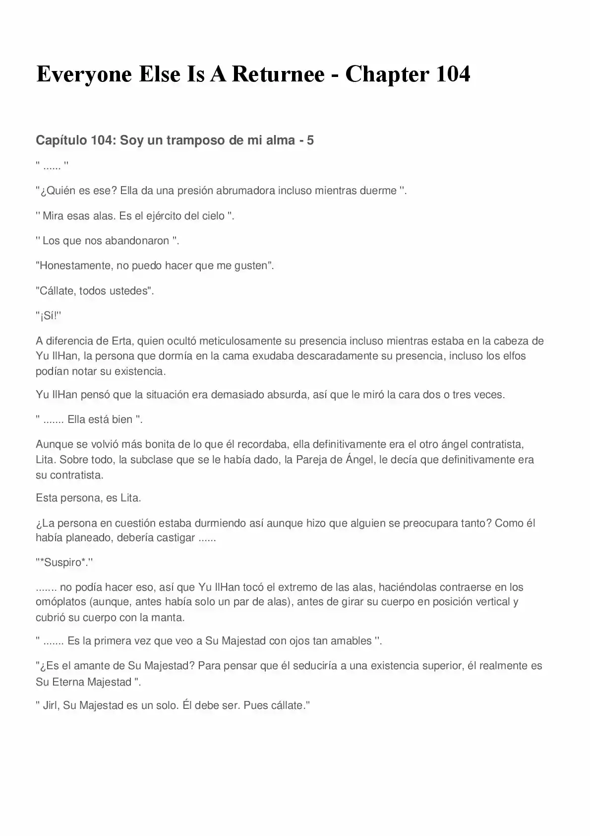 Everyone Else Is A Returnee (Novela) - Capítulo 104 - Página 1 - LectorTMOo