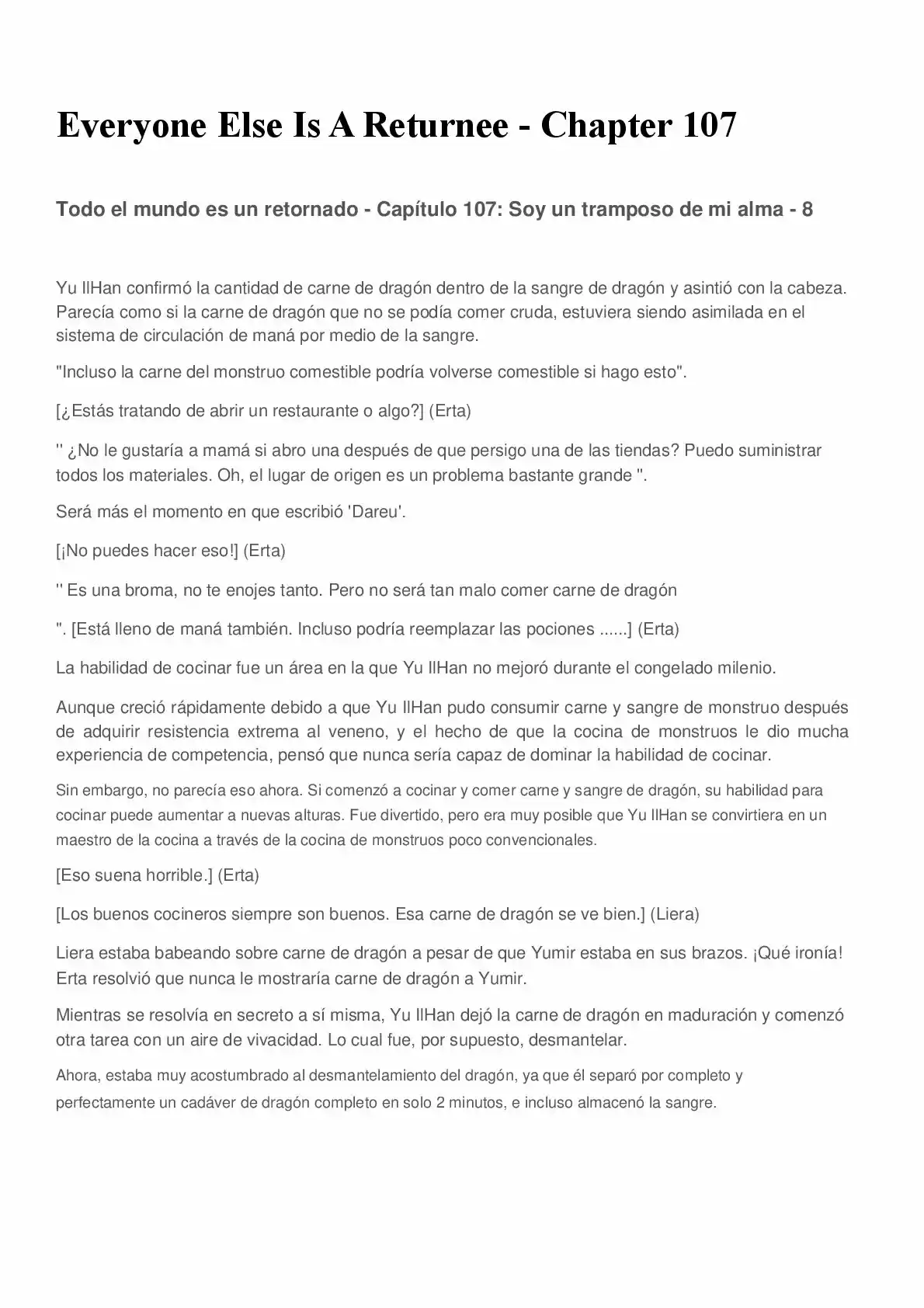 Everyone Else Is A Returnee (Novela) - Capítulo 107 - Página 1 - LectorTMOo