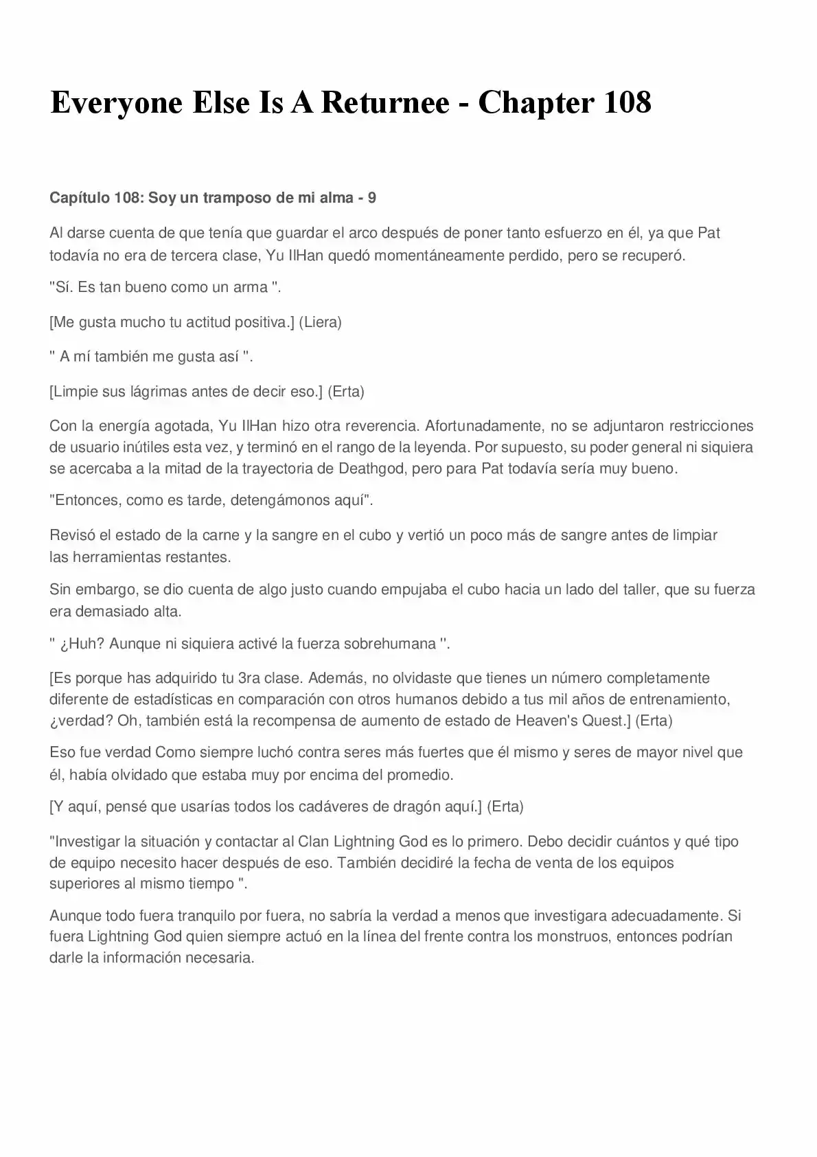 Everyone Else Is A Returnee (Novela) - Capítulo 108 - Página 1 - LectorTMOo