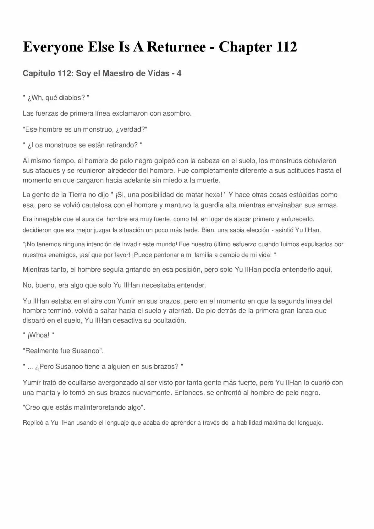 Everyone Else Is A Returnee (Novela) - Capítulo 112 - Página 1 - LectorTMOo