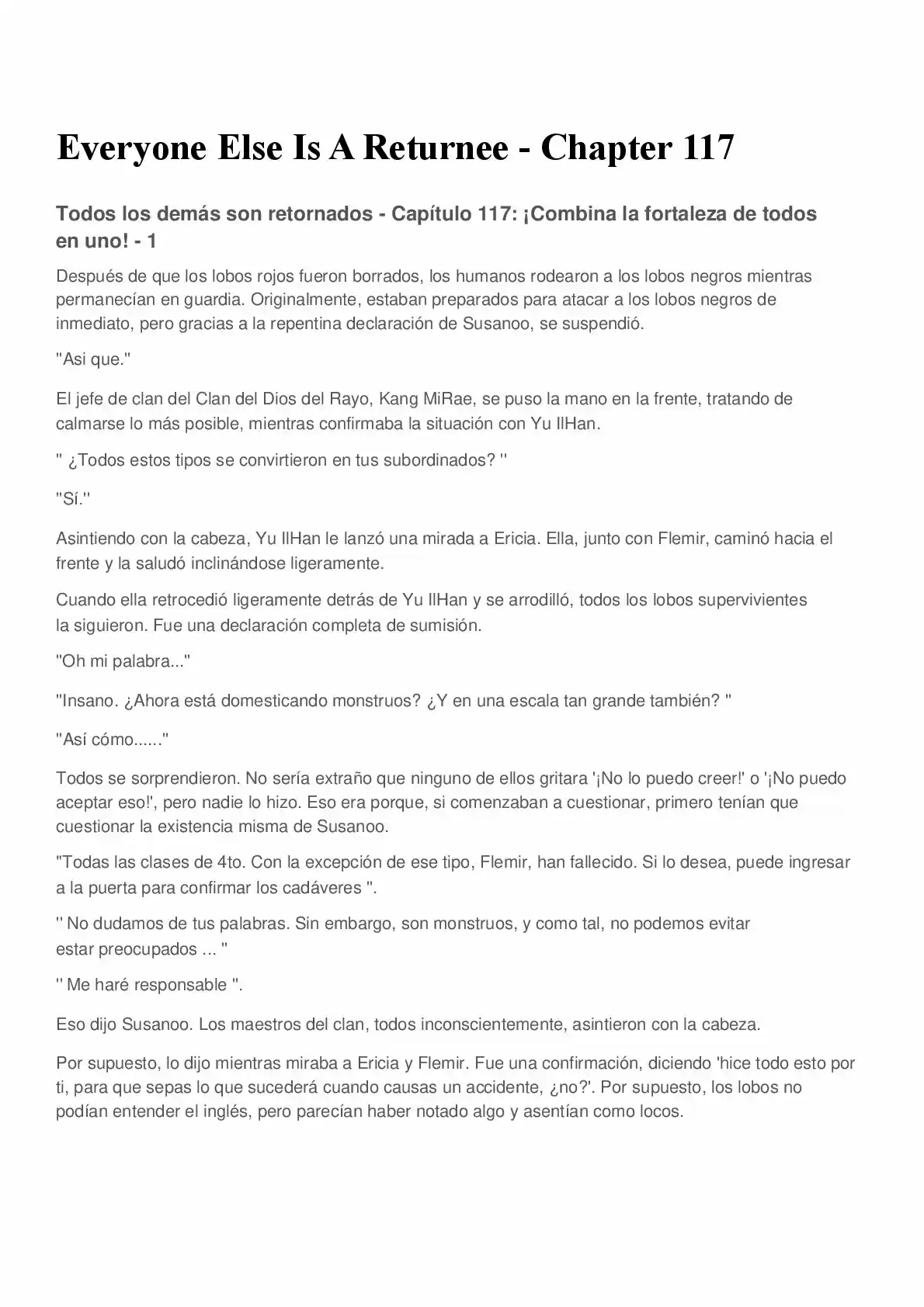 Everyone Else Is A Returnee (Novela) - Capítulo 117 - Página 1 - LectorTMOo