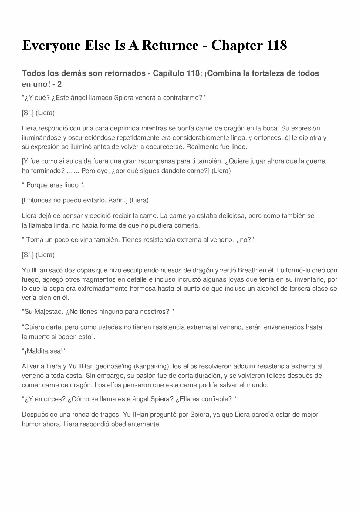 Everyone Else Is A Returnee (Novela) - Capítulo 118 - Página 1 - LectorTMOo