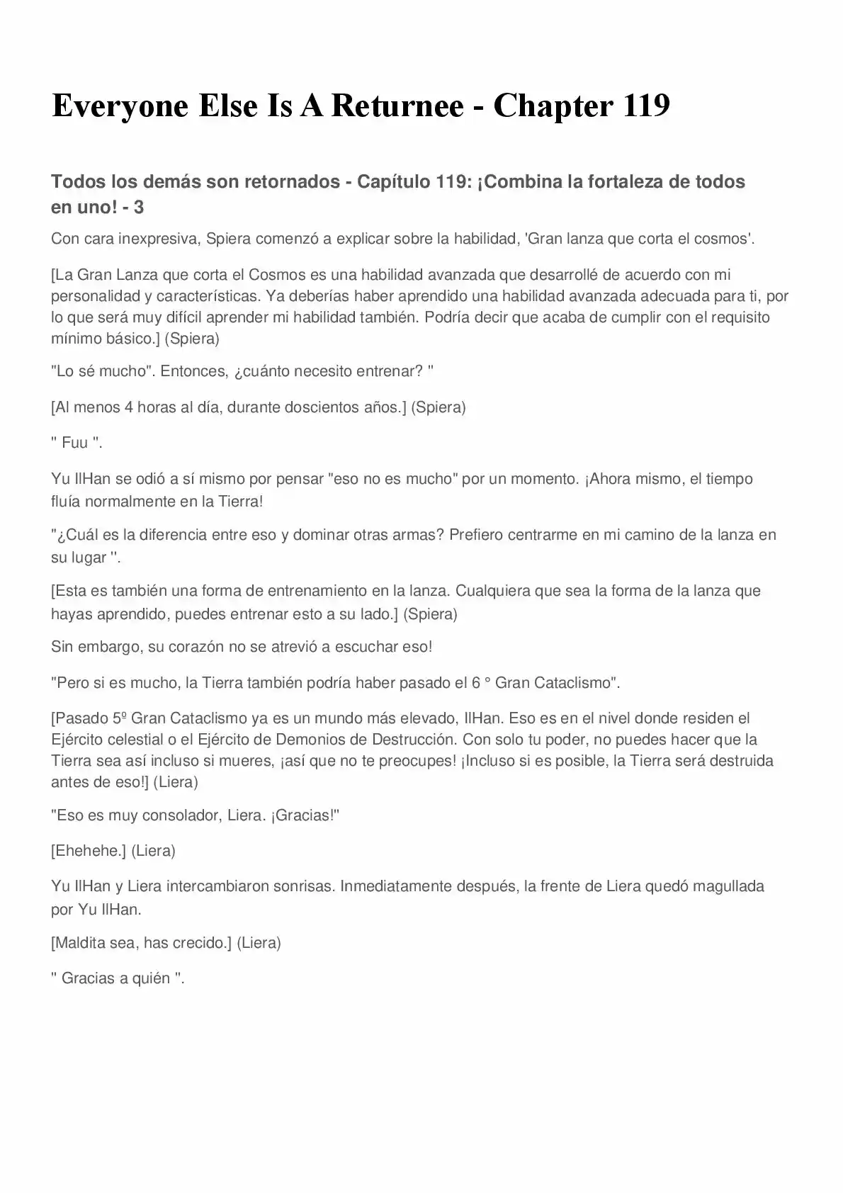 Everyone Else Is A Returnee (Novela) - Capítulo 119 - Página 1 - LectorTMOo