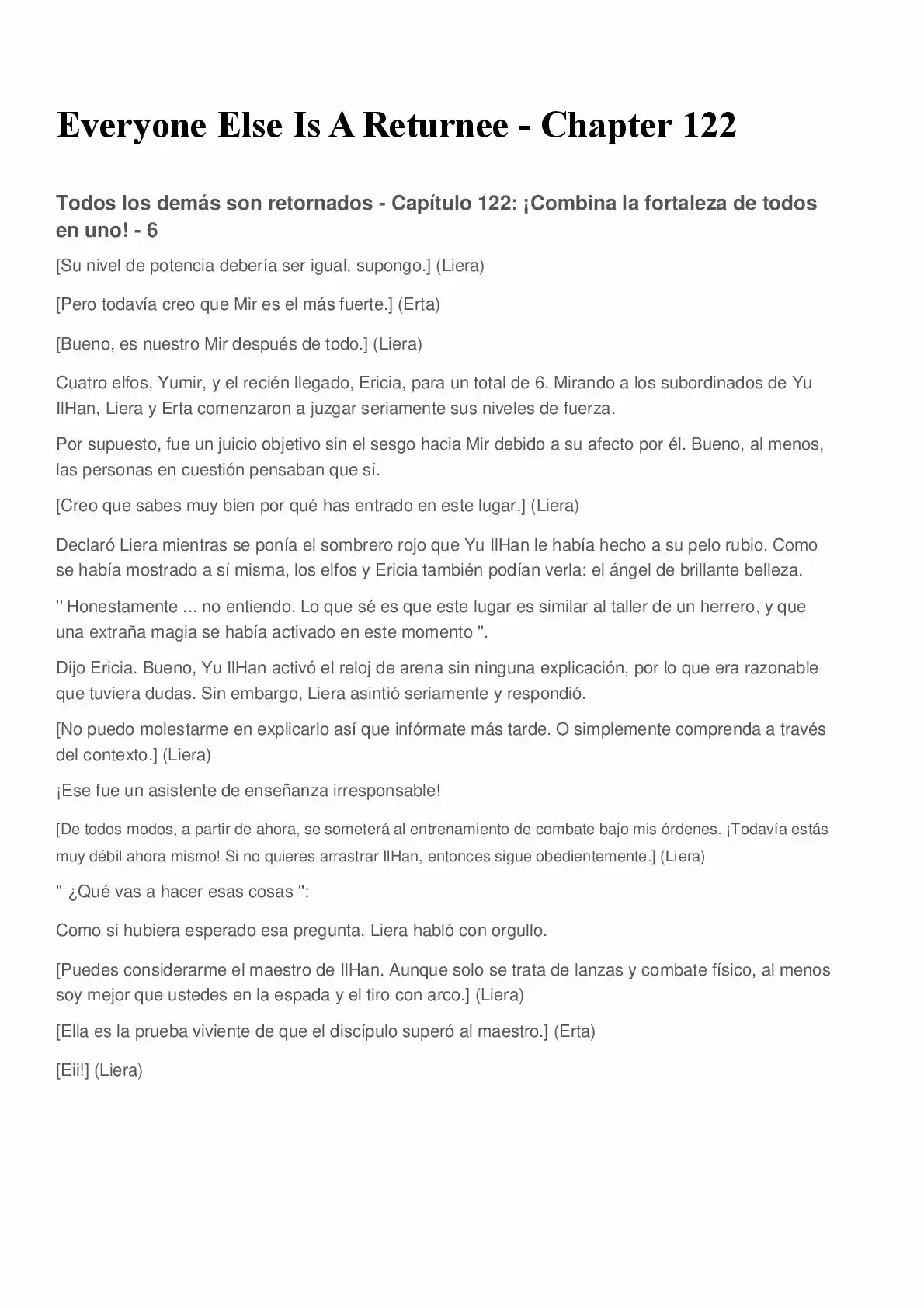 Everyone Else Is A Returnee (Novela) - Capítulo 122 - Página 1 - LectorTMOo