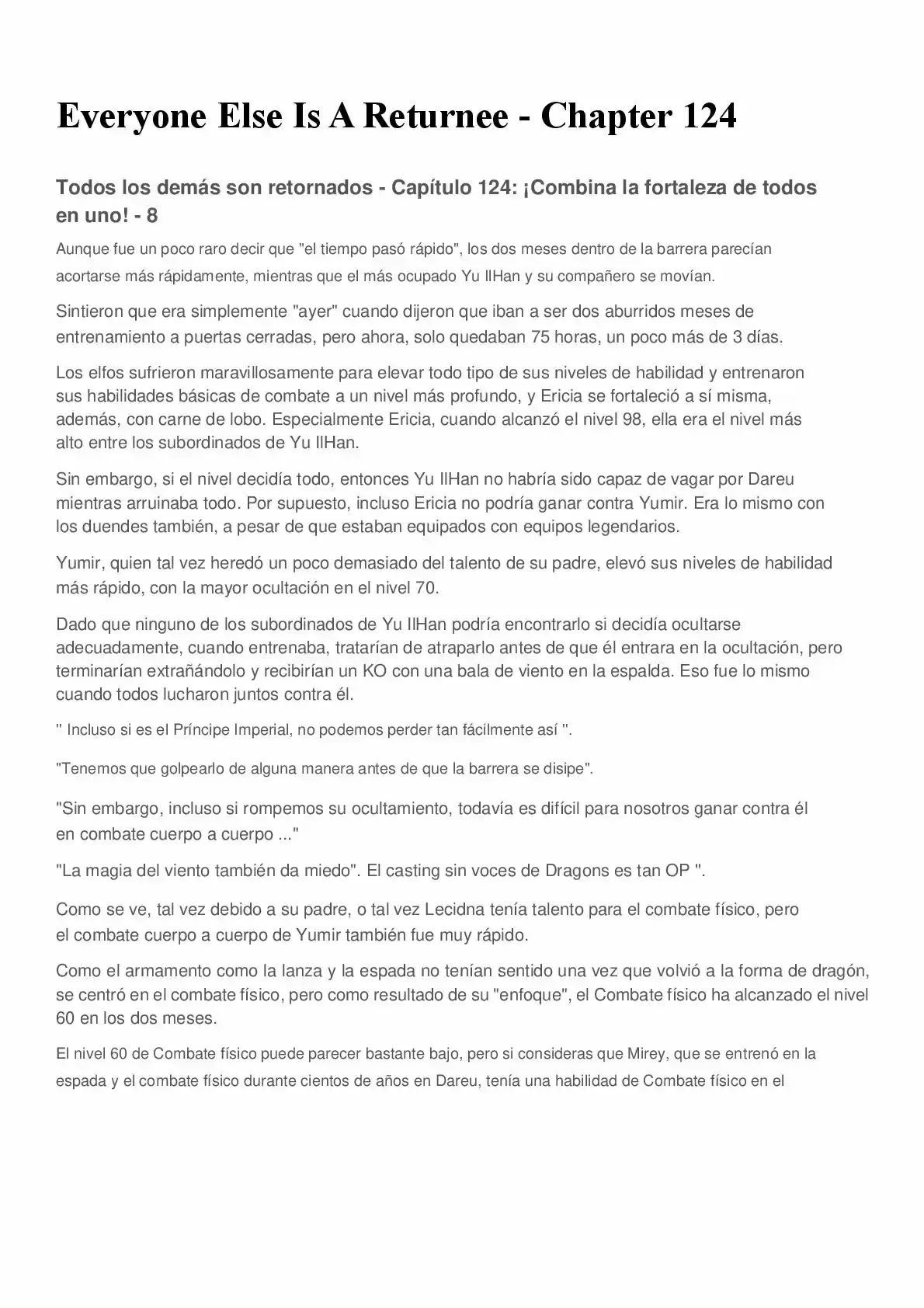Everyone Else Is A Returnee (Novela) - Capítulo 124 - Página 1 - LectorTMOo
