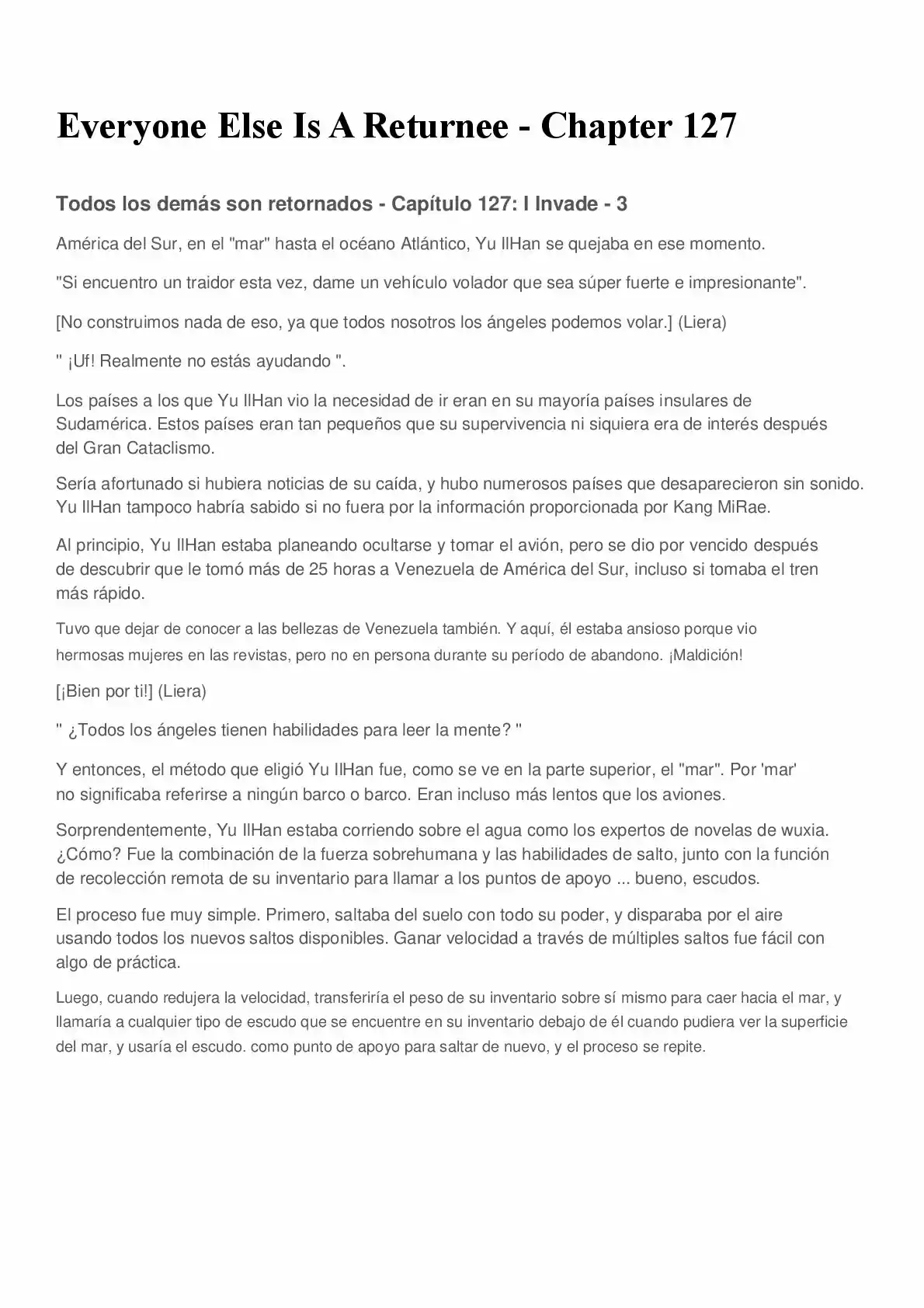 Everyone Else Is A Returnee (Novela) - Capítulo 127 - Página 1 - LectorTMOo