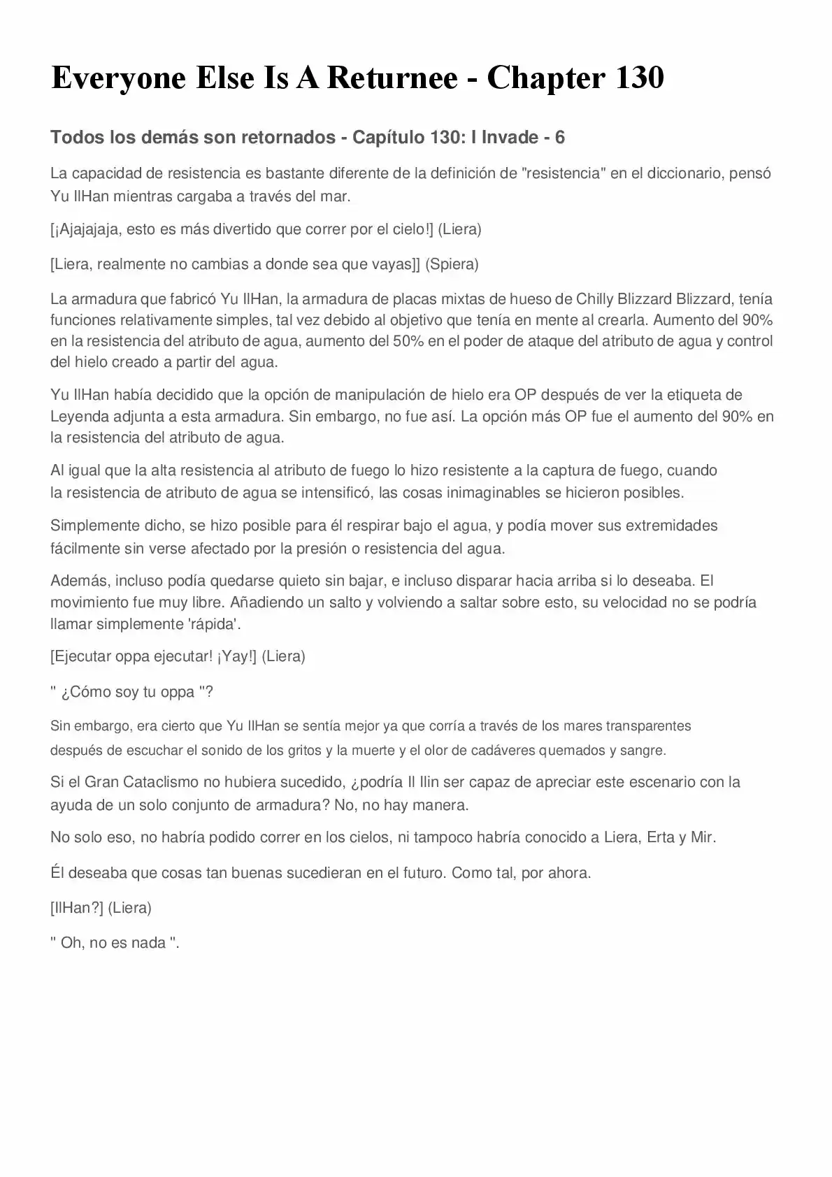 Everyone Else Is A Returnee (Novela) - Capítulo 130 - Página 1 - LectorTMOo