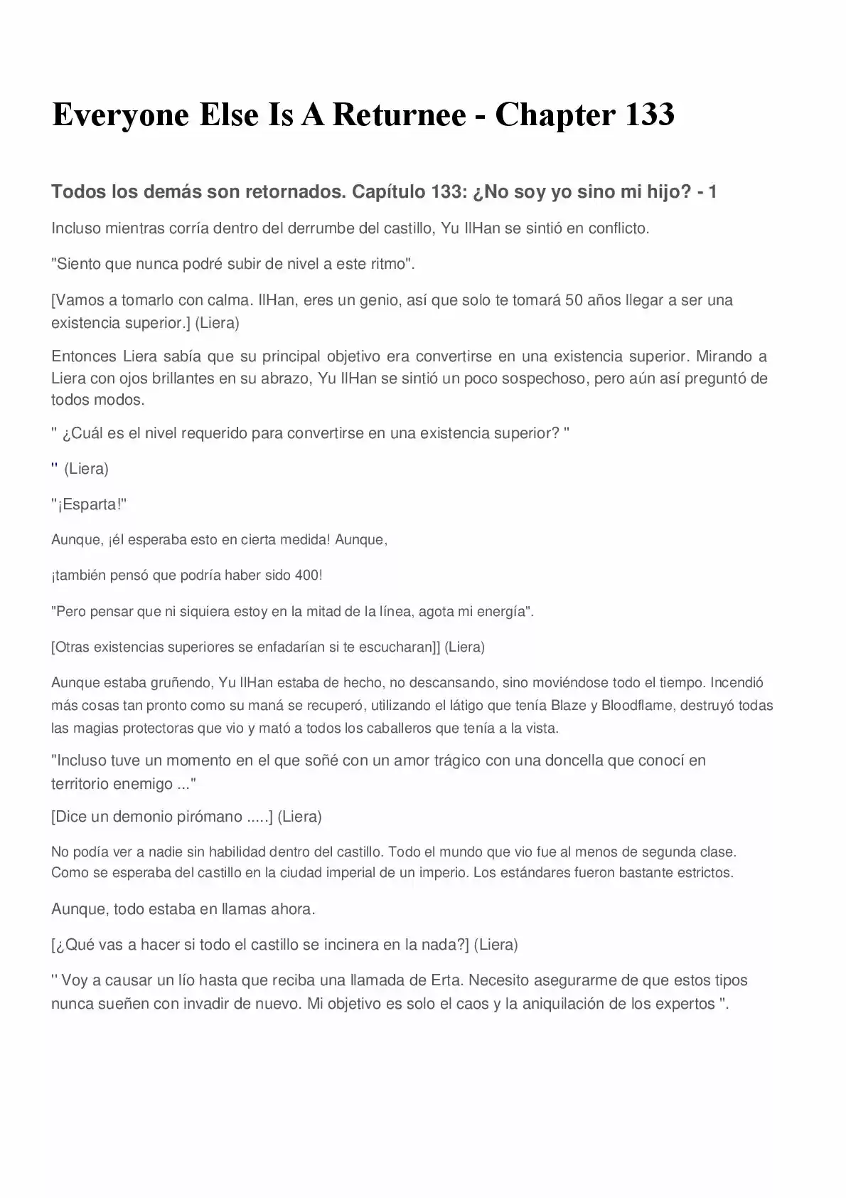 Everyone Else Is A Returnee (Novela) - Capítulo 133 - Página 1 - LectorTMOo