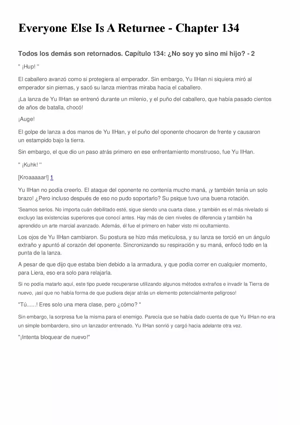 Everyone Else Is A Returnee (Novela) - Capítulo 134 - Página 1 - LectorTMOo
